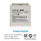 Comen C60 NC8 Vital Signs Monitor Battery 022-000074-01 14.8V 3100mAh