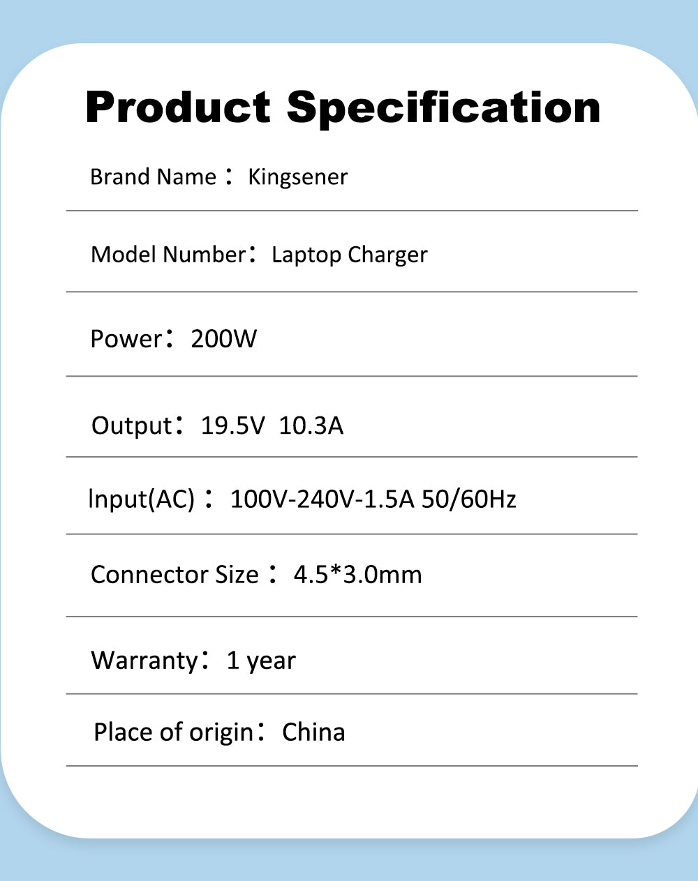 19.5V-10.3A-200W-4.5X3.0mm-laptop-charge
