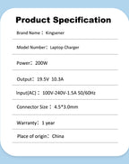 19.5V-10.3A-200W-4.5X3.0mm-laptop-charge