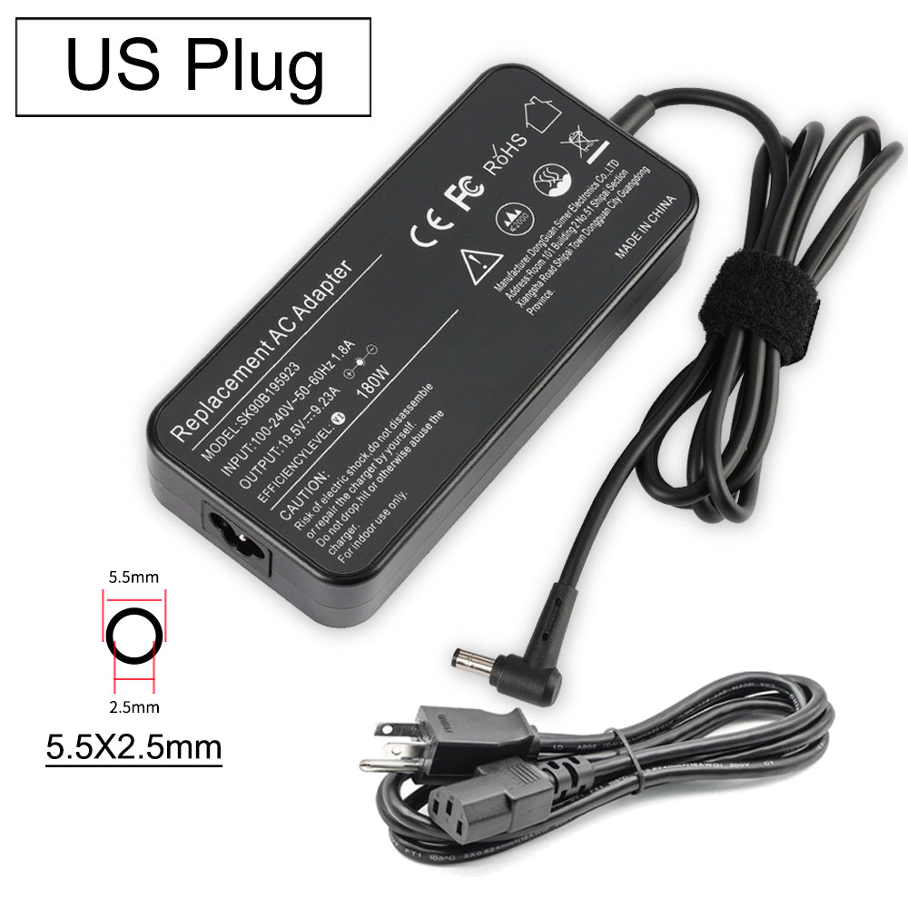 Only ship to Europe 19.5V 9.23A 180W 5.5X2.5mm AC Adapter For ASUS G750 G751 G75 FX502 GL502 Series