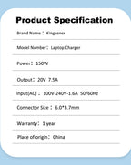 20V-7.5A-6.0X3.7mm-150W-Laptop-Charger