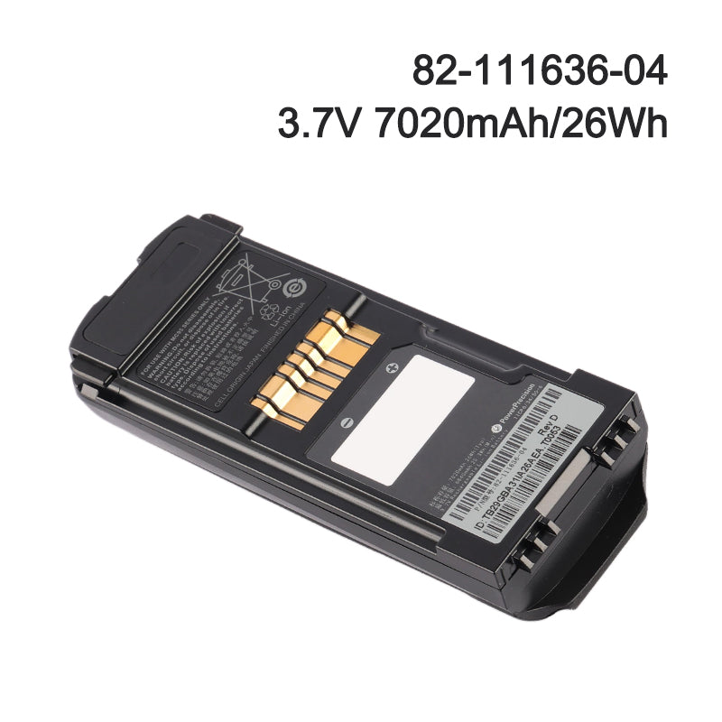 适用于 Zebra Symbol 条码扫描器的 MC9590 MC9500 电池替换件 82-111636-04 82-111636-01