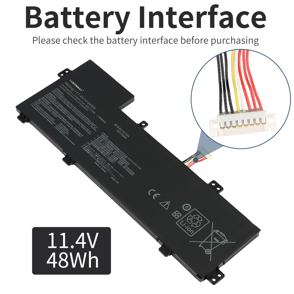 ASUS-B31N1534-11.4V-48WH-Laptop-Battery-LUSONBAY