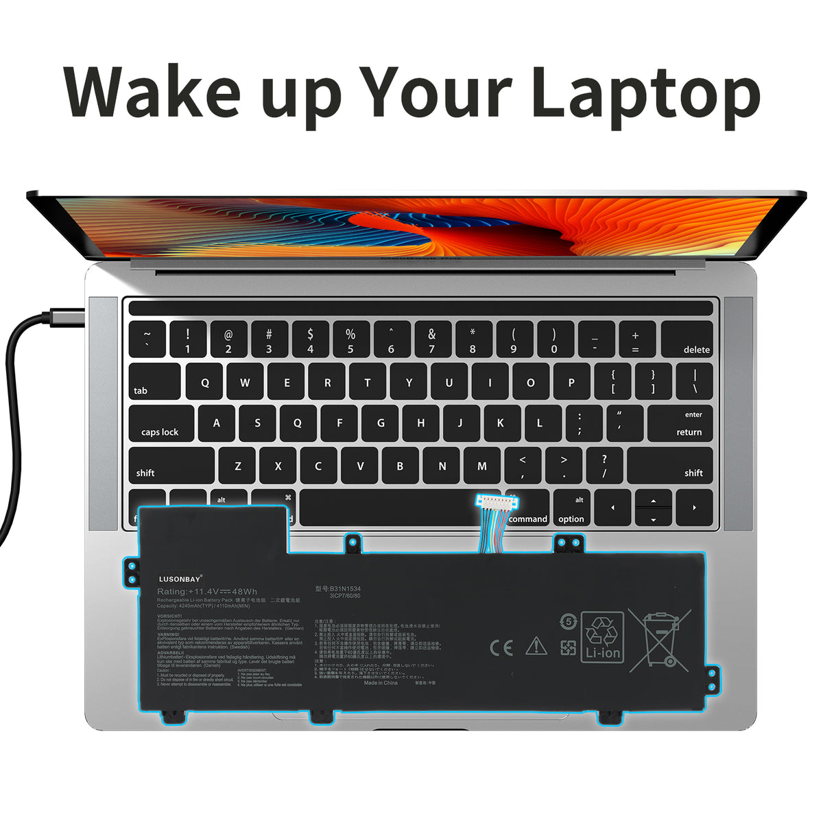 ASUS-B31N1534-11.4V-48WH-Laptop-Battery-LUSONBAY
