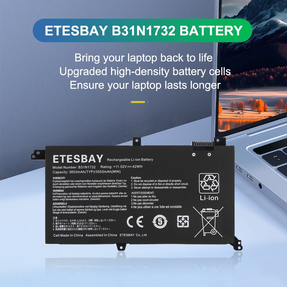 ASUS-B31N1732-42Wh-Laptop-Battery