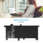 C21N1401 Battery for ASUS F454L F454LJ F454LI W419L W419LD W409L K455L A455L Series 37Wh 7.6V