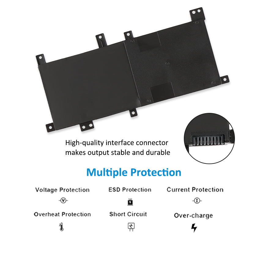 Asus X454L X455L X455Y X455LA Battery Replacement C21N1401 37Wh