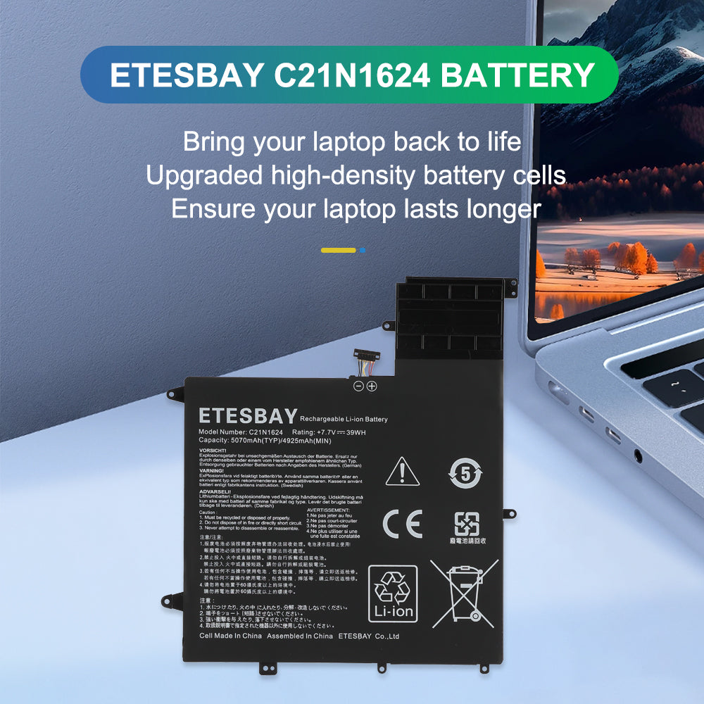 ASUS-C21N1624-39Wh-Laptop-Battery