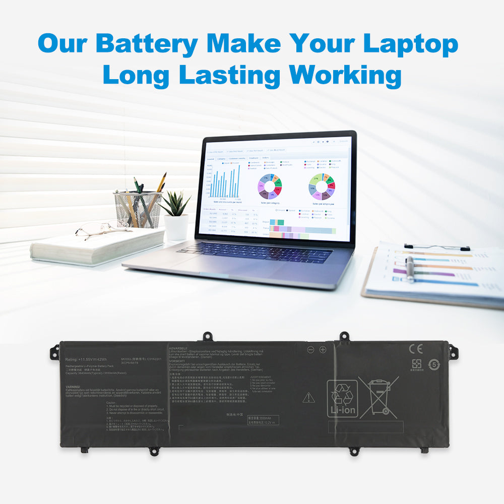 ASUS-C31N2201-11.55V-42Wh-Laptop-Battery