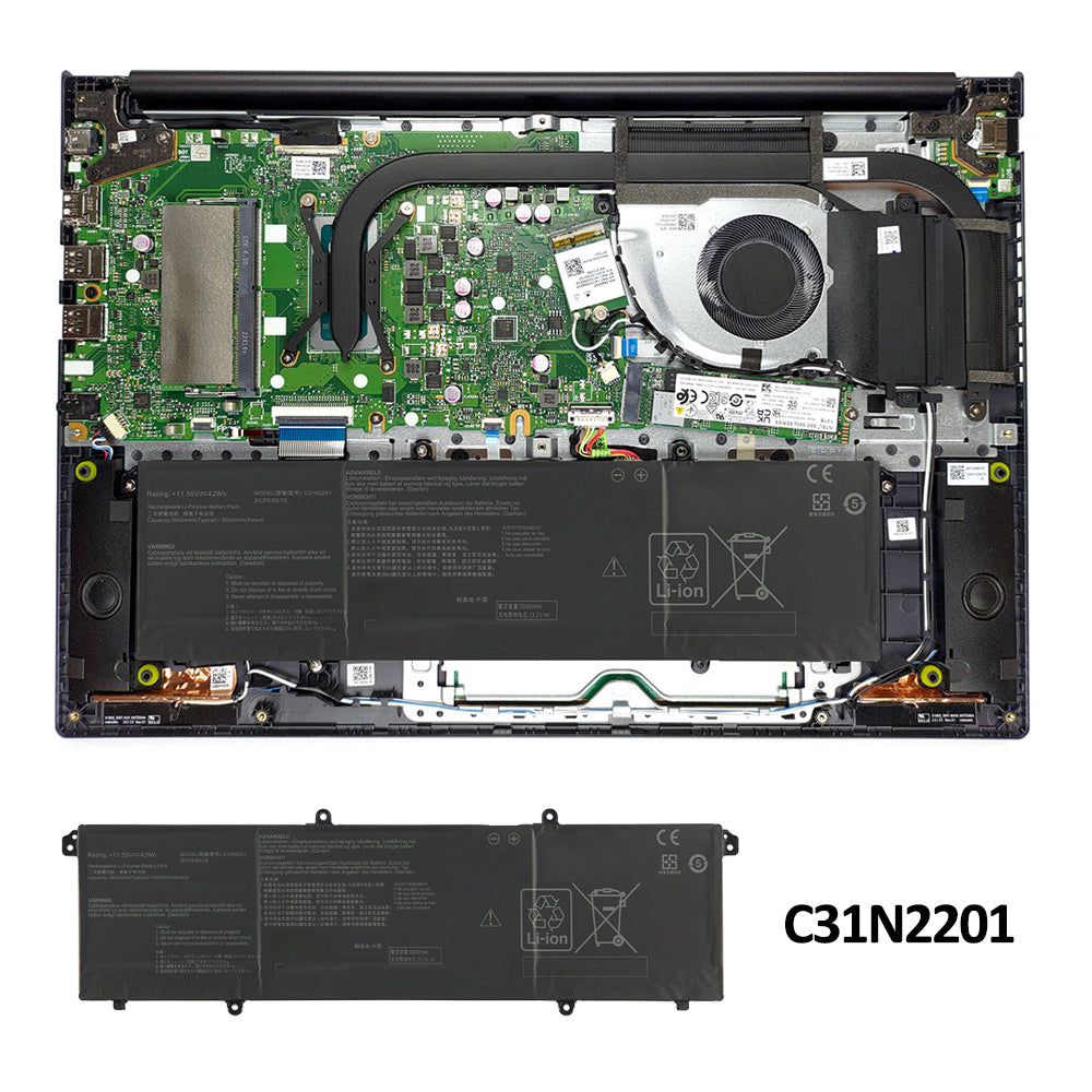 ASUS-C31N2201-11.55V-42Wh-Laptop-Battery