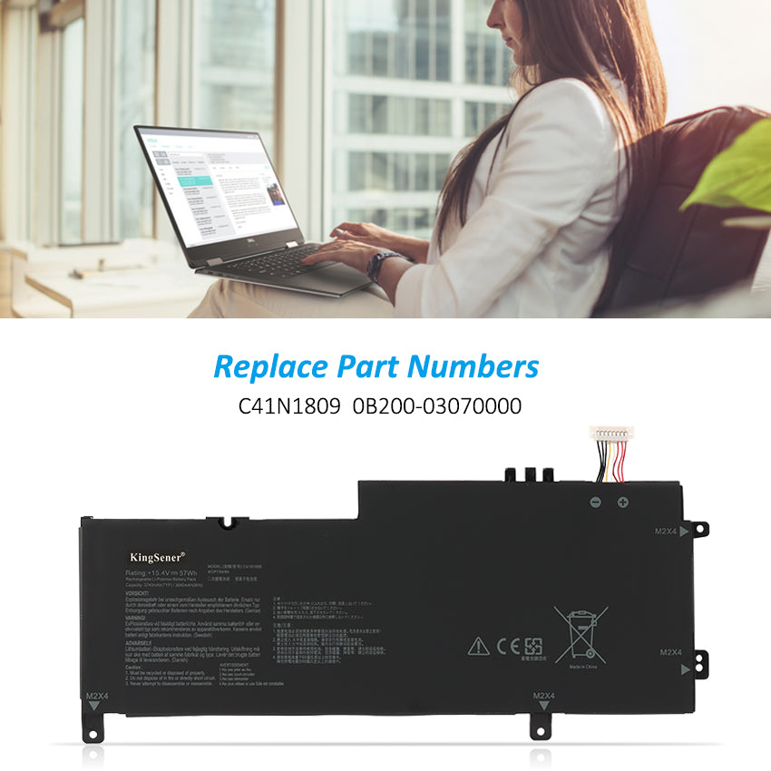 ASUS-C41N1809-15.4V-3740MAH-Laptop-Battery