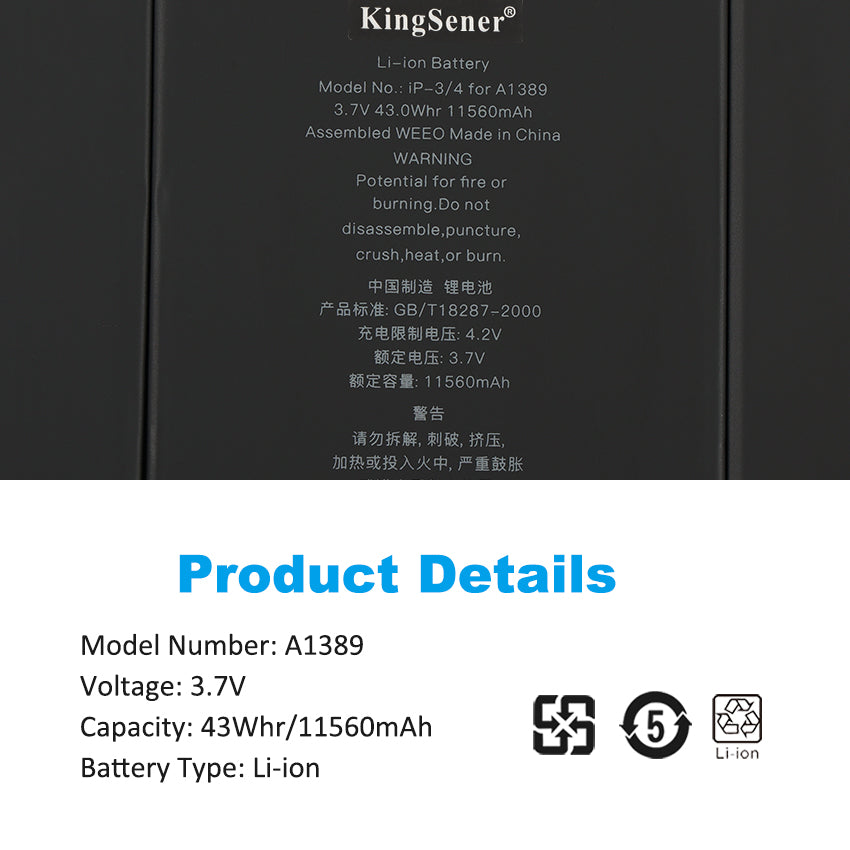 Appel-A1389-43WH-ipad-battery