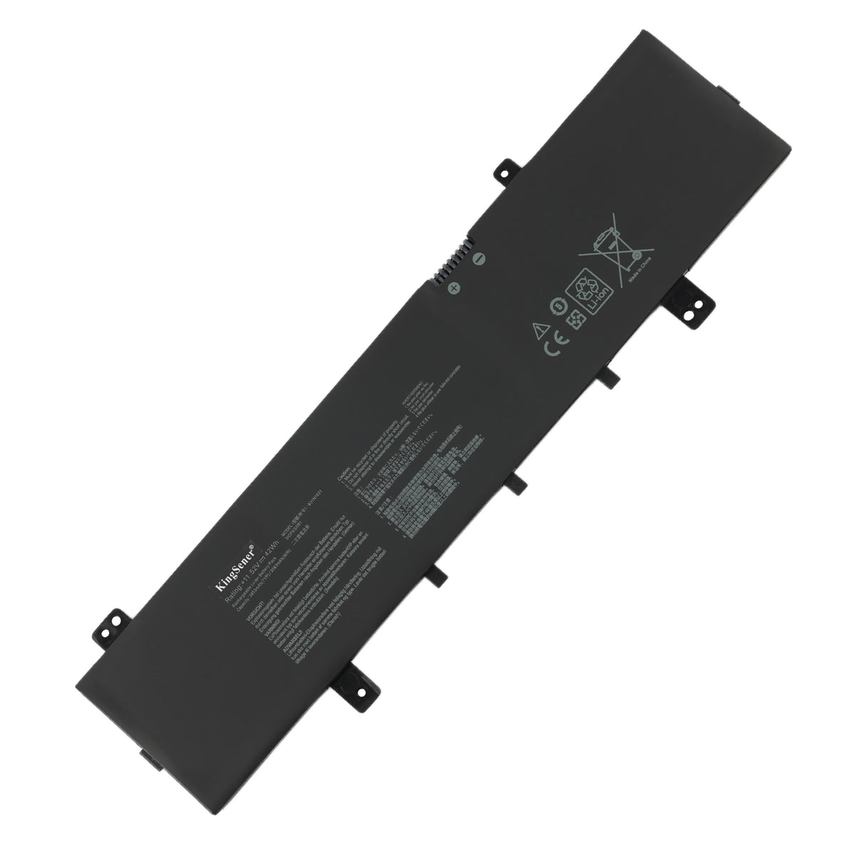 B31N1631 laptop battery for ASUS VivoBook 15 X505ZA F505, 11.55V 42Wh, front view with free orange handle screwdriver tool