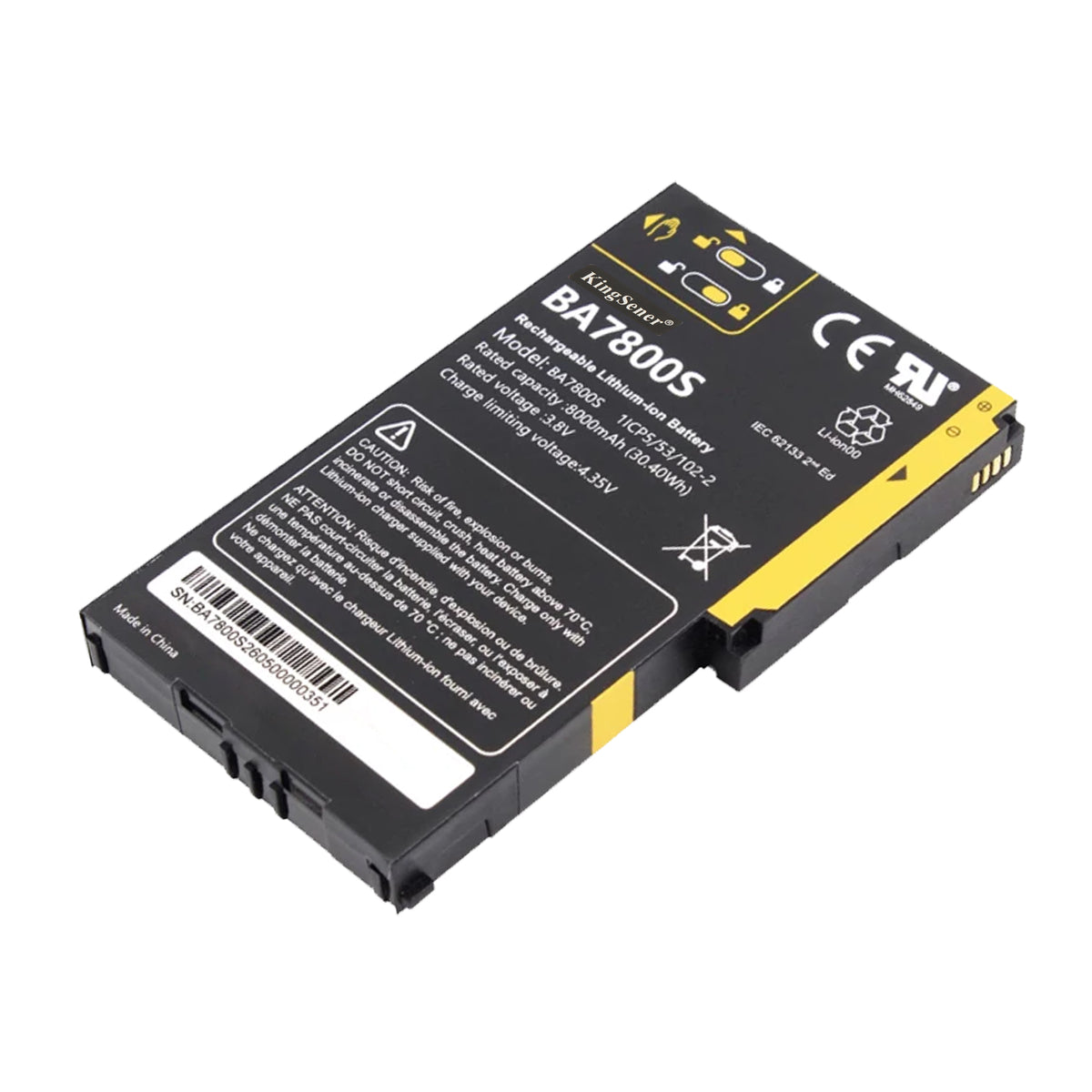 BA7800S 3.8V 8000mAh 30.40Wh replacement Li-ion battery for GPS surveying and geospatial equipment