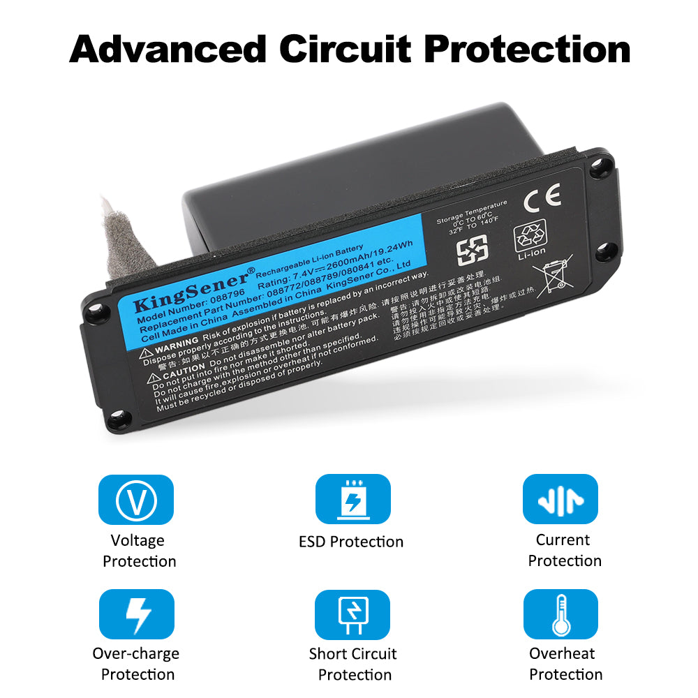 BOSE-088796-7.4V-19.24Wh-Soundlink-Battery