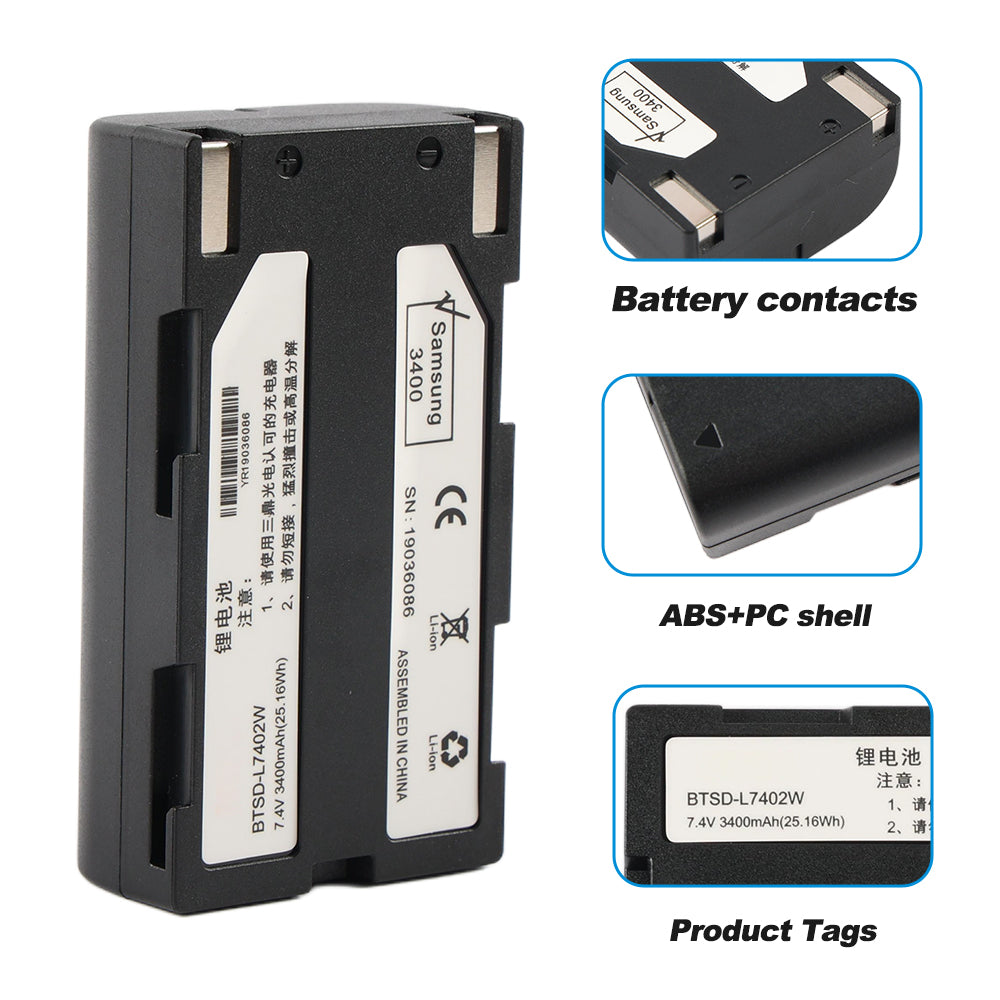 South-BTSD-L7402W-3400mAh-Total-Station-Battery