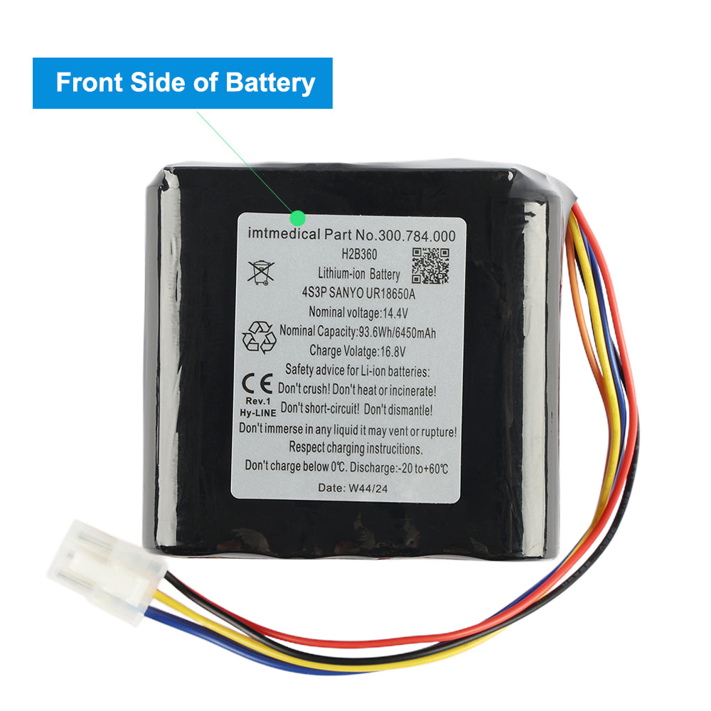 Bellavista-H2B360-14.4V-93.6Wh-Medical-Battery