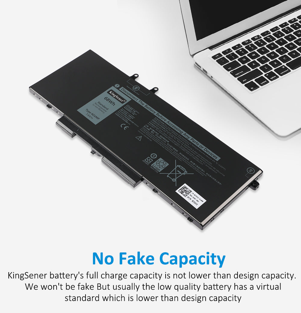 4GVMP Replacement Battery for Dell Latitude 5400 5500 Precision 3540 — 7.6V 68Wh