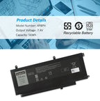DELL-4P8PH-7.4V-7410mAh-Laptop-Battery