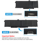 DELL-9JRV0-11.4V-97Wh-Laptop-Battery