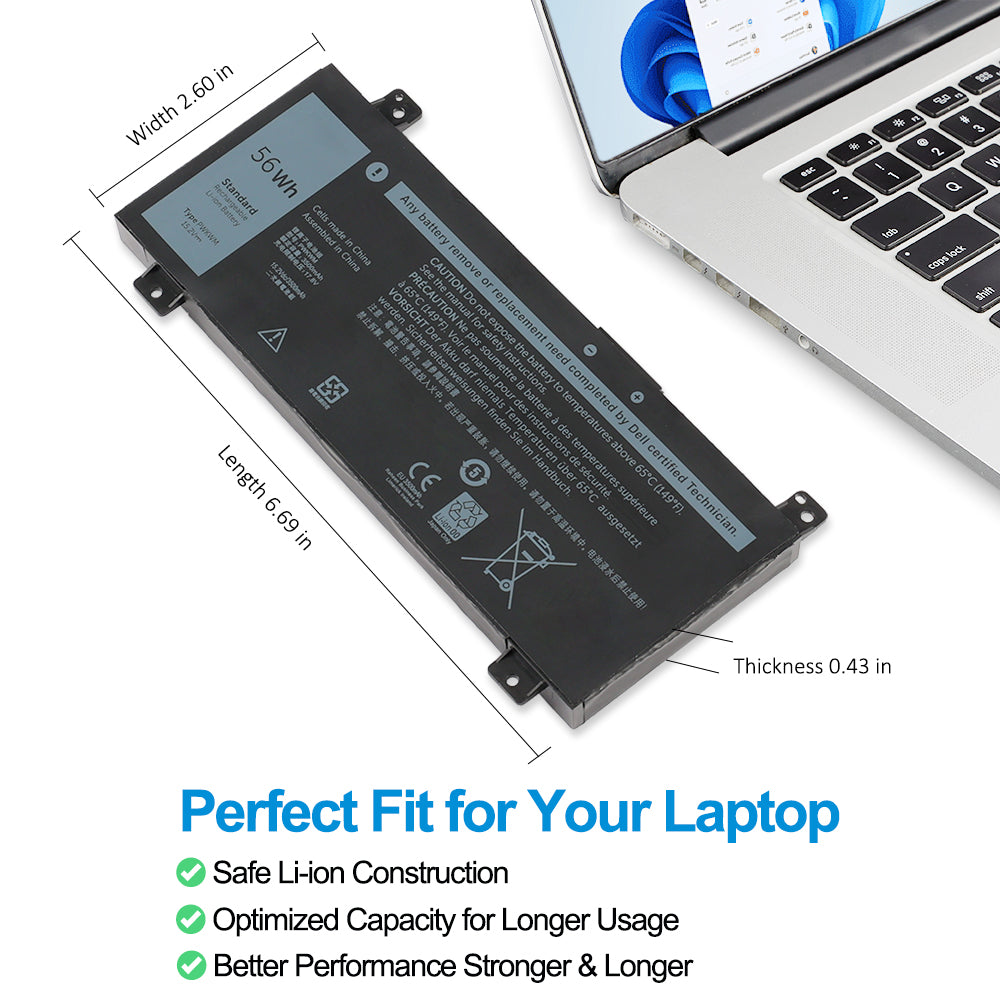 DELL-Alienware-PWKWM-15.2V-56WH-Laptop-Battery