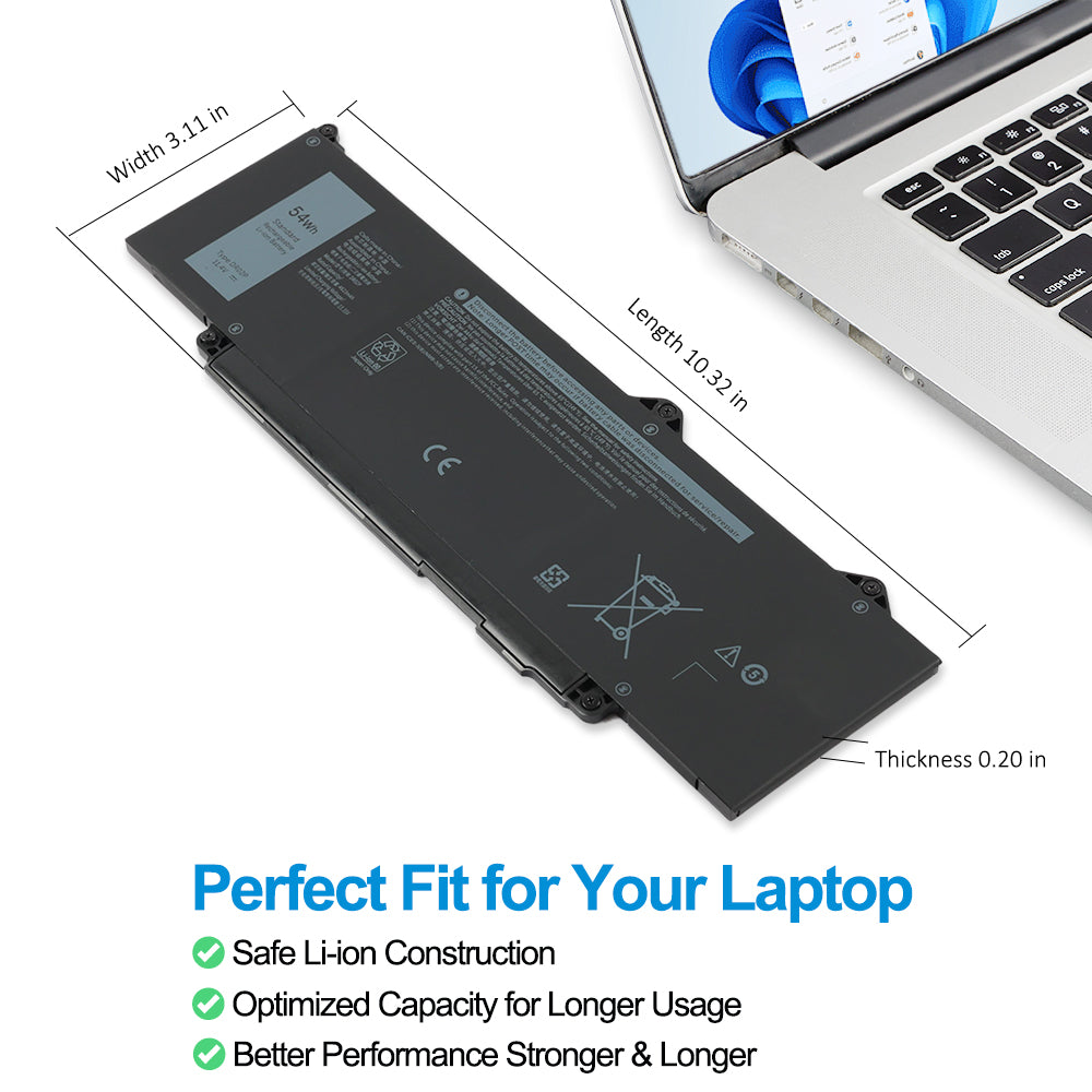 DELL-DR02P-11.4V-54Wh-Laptop-Battery