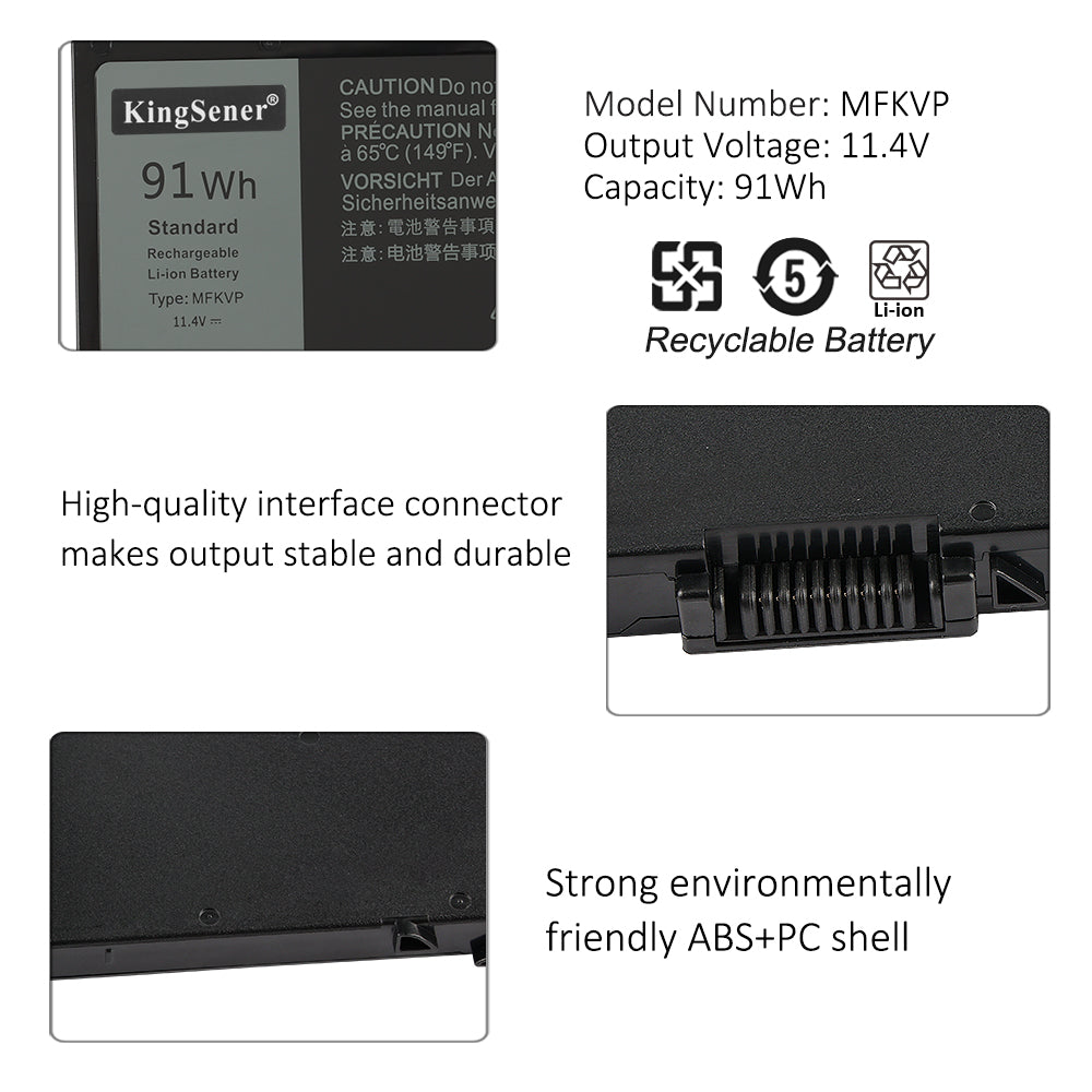 Dell-MFKVP-11.4V-7982mAh-Laptop-Battery