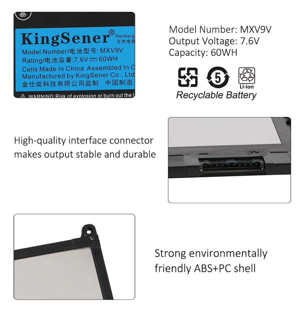 DELL-Alienware-MXV9V-7500mAh-60Wh-Laptop-Batter