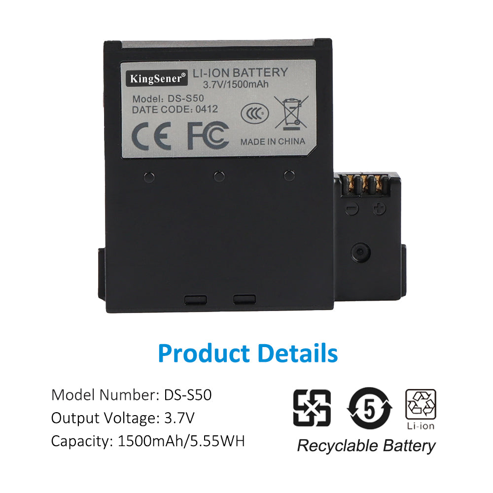 DS-S50-3.7V-1500mAh-Action-Camera-Battery