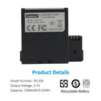 DS-S50-3.7V-1500mAh-Action-Camera-Battery
