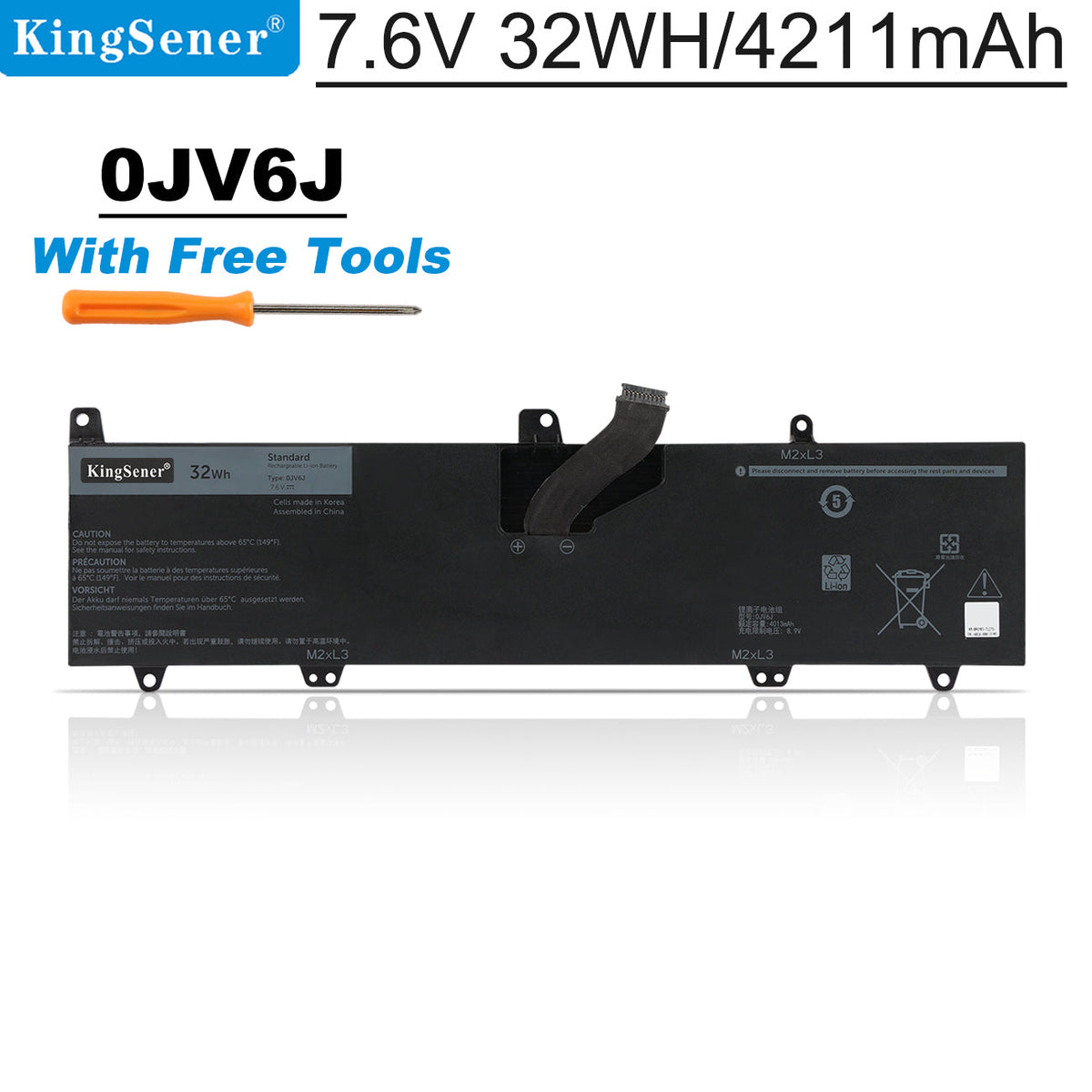 Dell-0JV6J-4211mAh