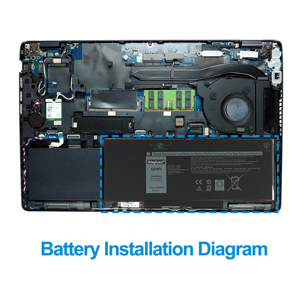 Dell-3HWPP-15.2V-68Wh-Laptop-Battery