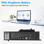DELL laptop powered by KingSener GK5KY replacement battery 11.1V 43Wh for long-lasting working