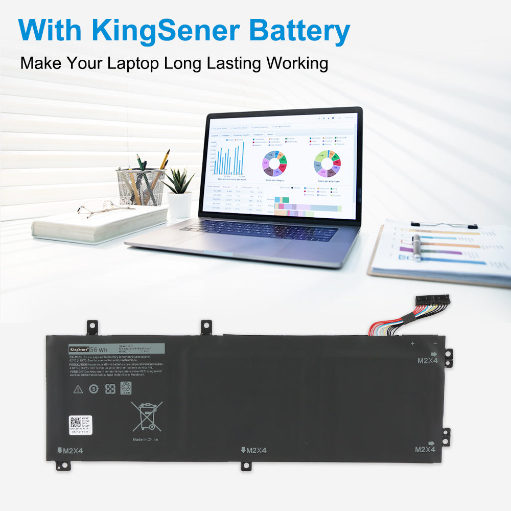 DELL Alienware laptop powered by KingSener H5H20 replacement battery 11.4V 56Wh