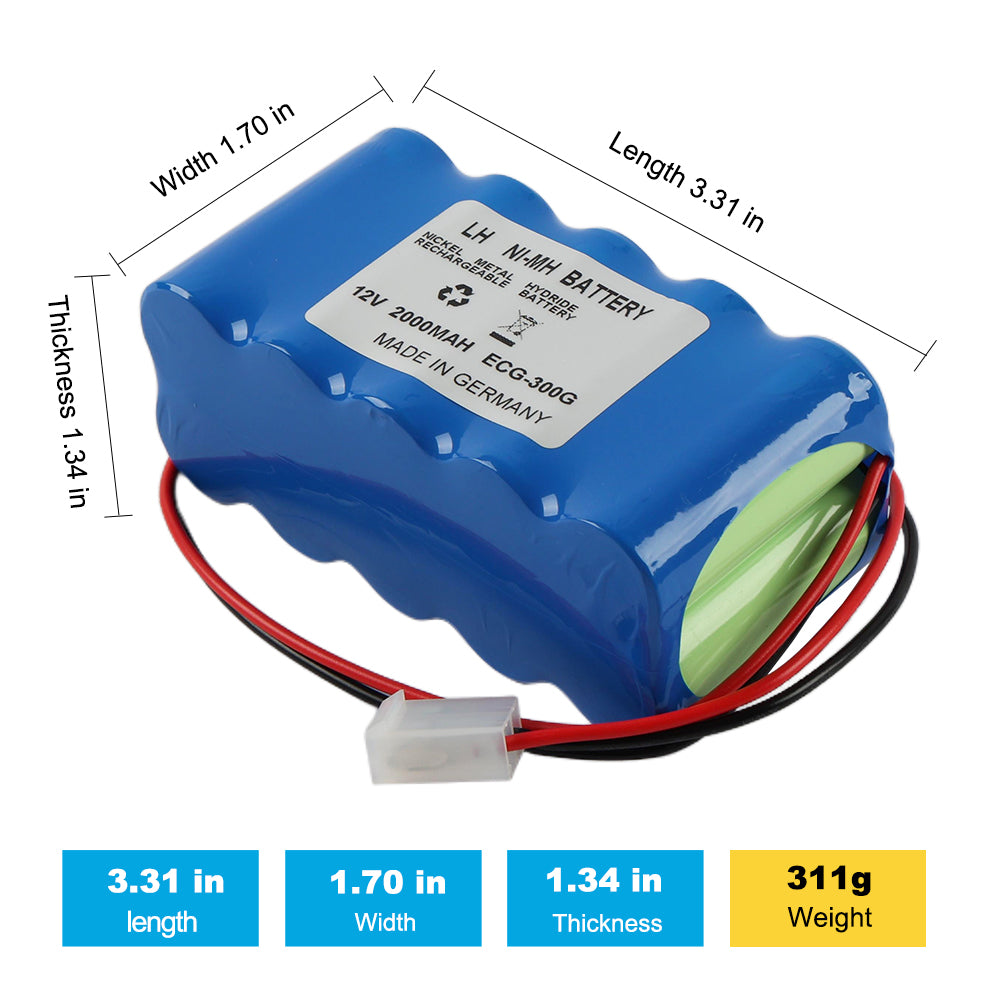 ECG-300G-2000mah-Medical-Battery