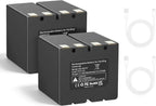 2 pcs HB-EM10 Replacement Battery For Stealth Cam 360 Max & Revolver Pro 6500mAh