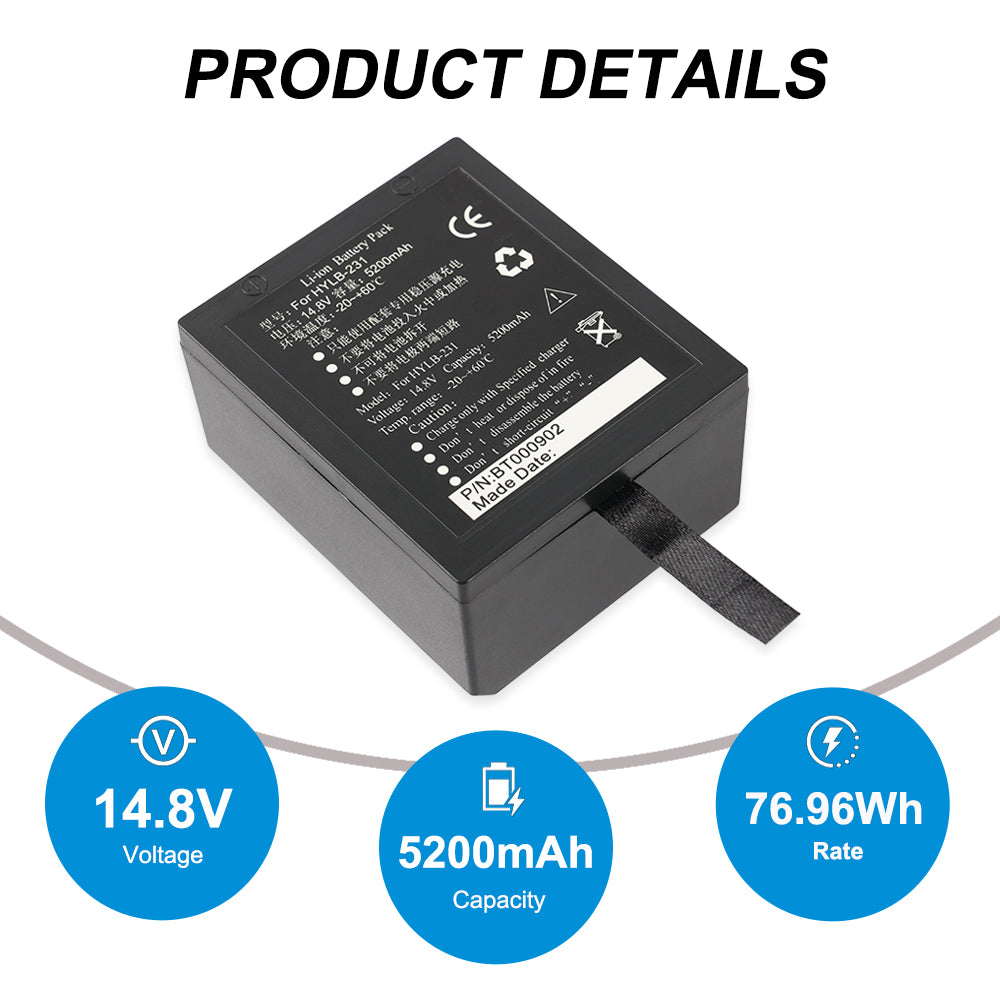 Edan-HYLB-231-14.8V-5200mAh-Medical-Battery