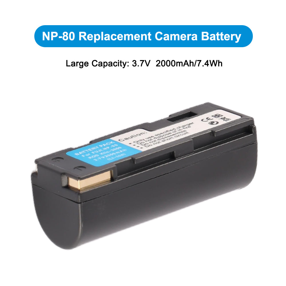 Fuji-NP-80-3.7V-7.4Wh-Camera-Battery