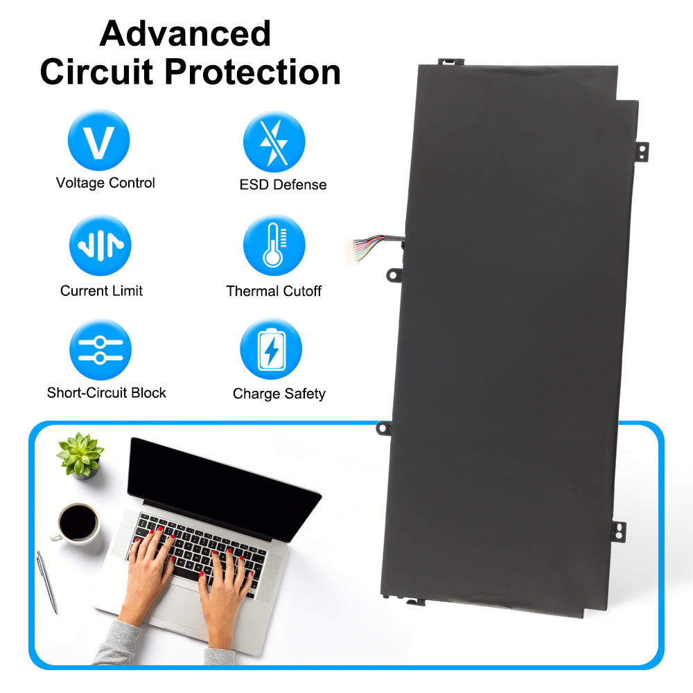 HP SH03XL replacement Li-ion laptop battery 11.55V 57.9Wh 5020mAh with voltage control ESD thermal cutoff protection