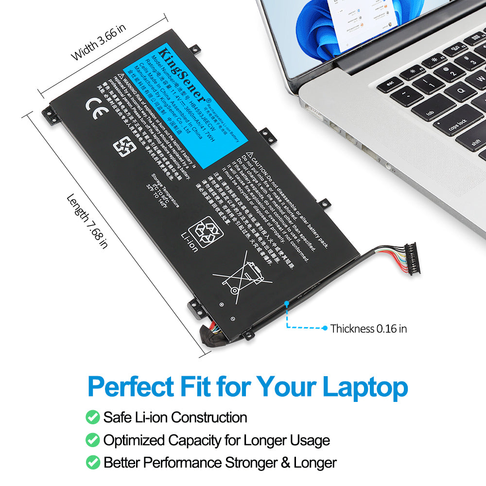 HUAWEI-HB4593J6ECW-11.4V-3660mAh-Laptop-Battery