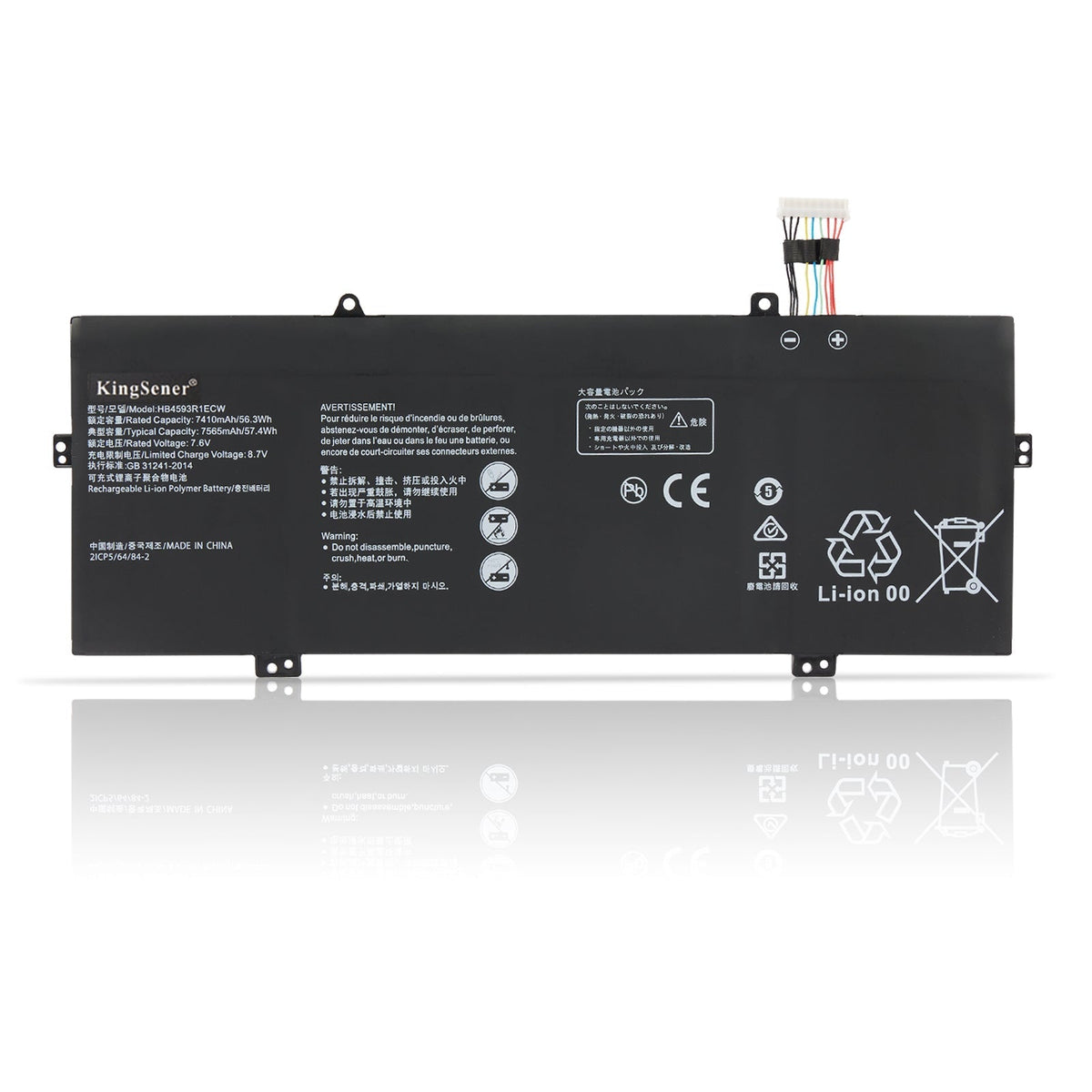 Huawei-HB4593R1ECW-7.6V-57.4WH-Laptop-Battery