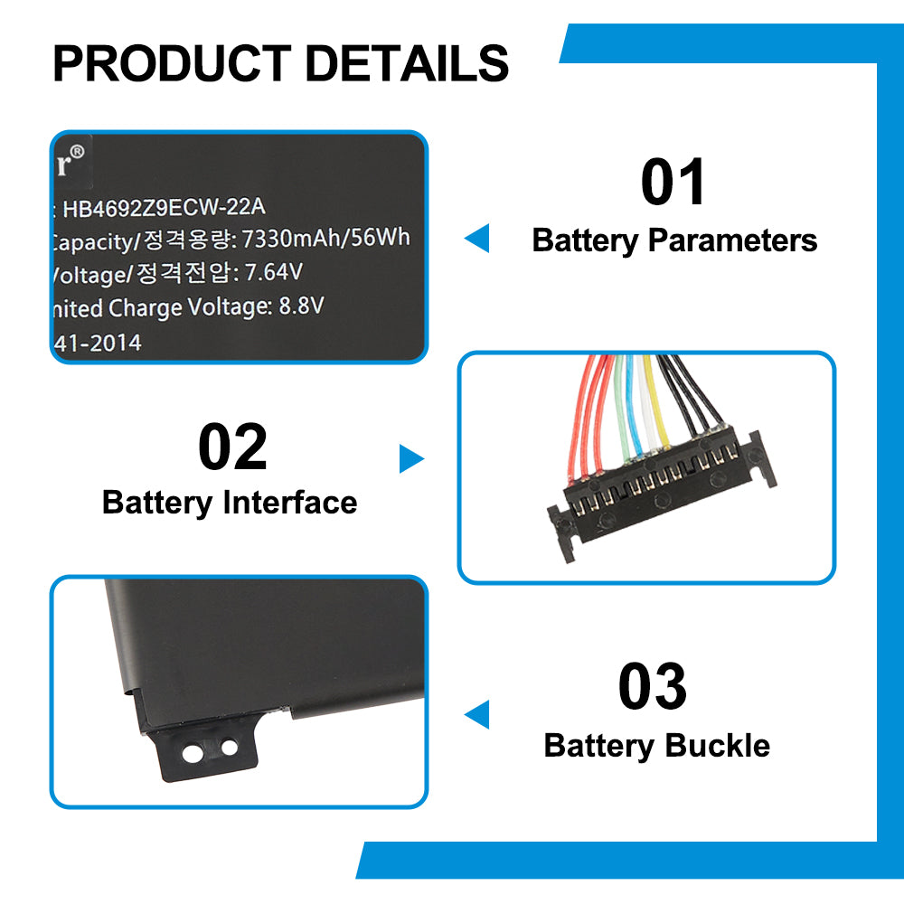 Huawei-HB4692Z9ECW-22A-7.64V-56WH-Laptop-Battery