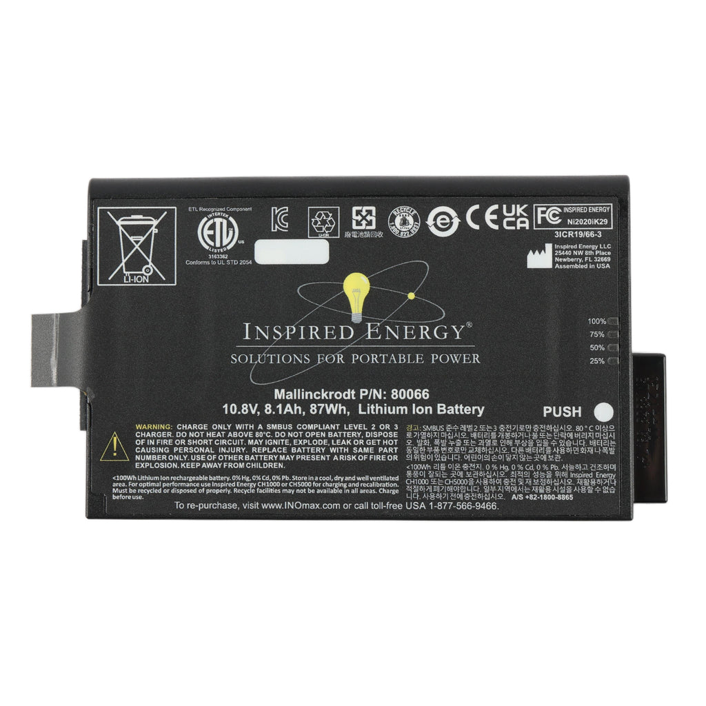 80066 Li-ion Battery 10.8V 87Wh 8.1Ah for GE USM35 Ultrasonic Flaw Detector