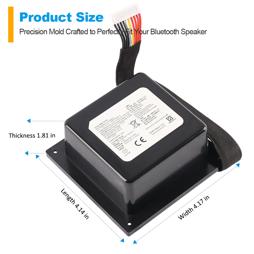 JBL-GSP-ICR2S4P-PB350A-7.2V-72Wh-Speaker-Battery