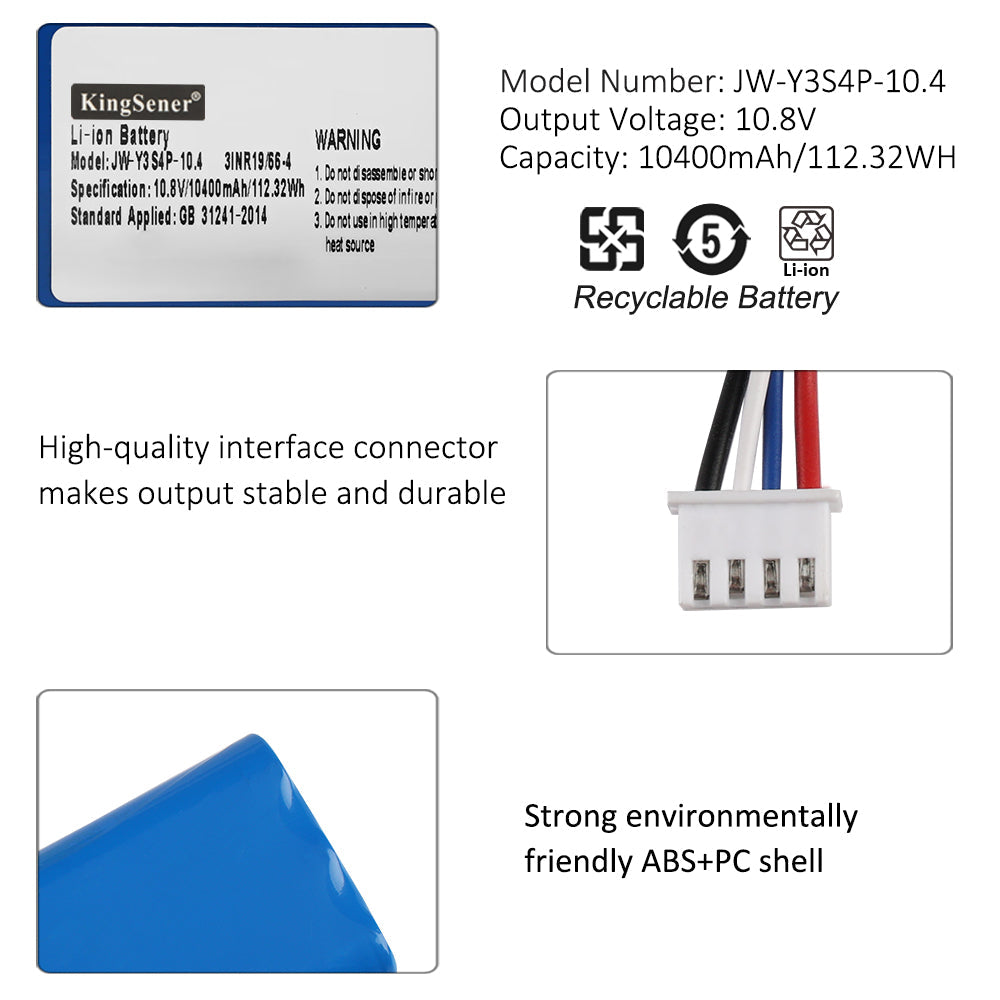 JW-Y3S4P-10.4-10400mAh