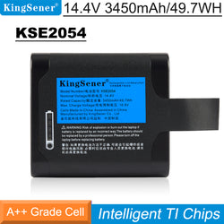 KSE2054 replacement battery for FLIR Si2-PD LD Pro Acoustic Camera, 14.4V 3450mAh 49.7Wh, blue label view with safety protection and M4 buckle