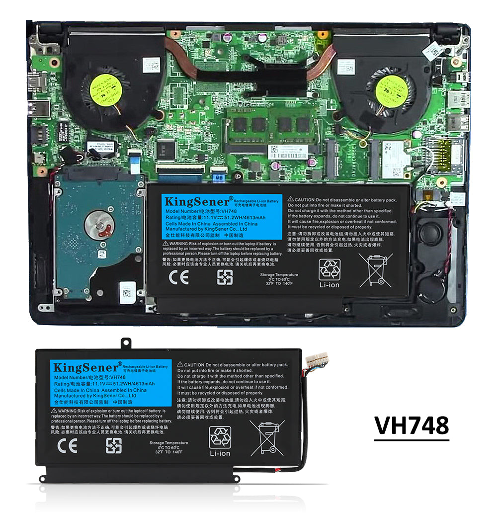 Kingsener-VH748-11.1V-51.2WH-4613mAh-Battery