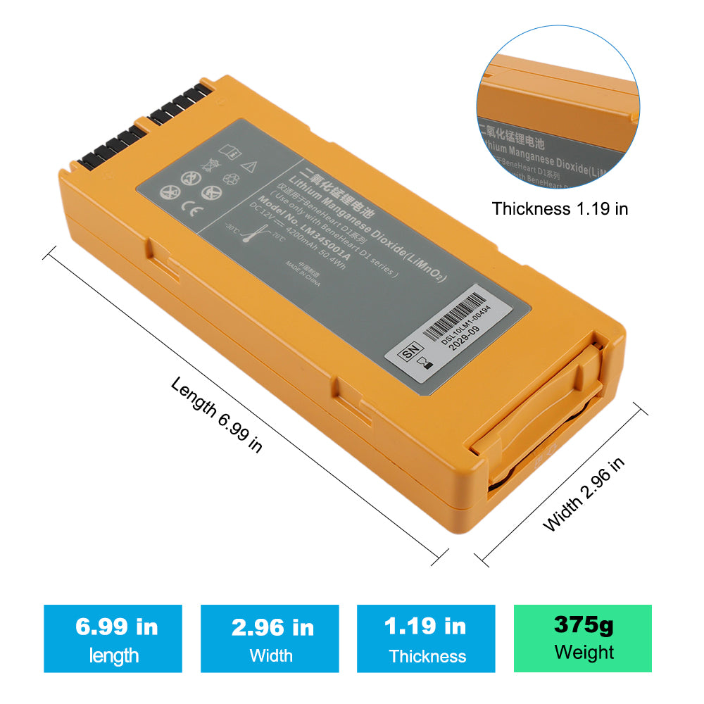 Mindray-BnenHeart-LM34S001A-Battery