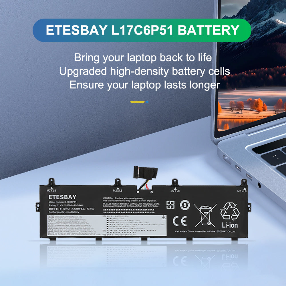 Lenovo-L17C6P51-8684mAh-Laptop-Battery