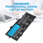 L18C4P71 rechargeable Li-ion battery for Lenovo X1 Yoga series, 51WH capacity, showing light blue technical labels and mounting tabs.